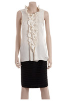 Pleated Twill Top Pleated Twill Top