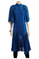 Royal Print Ruffle Dress Royal Print Ruffle Dress