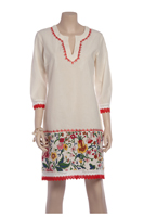 Persian Floral Kaftan Dress